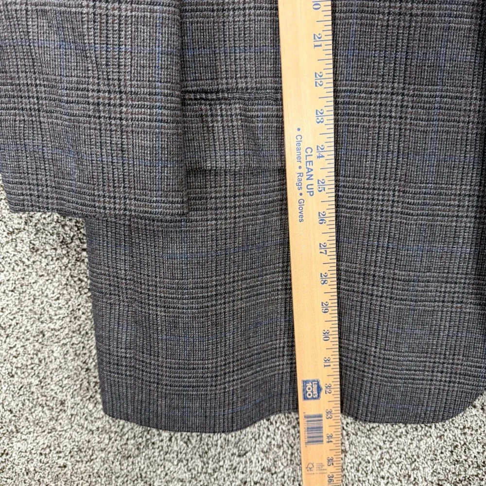 LAUREN RALPH LAUREN Blazer Mens 52R Gray Wool Glen Plaid Sport Coat Jacket
